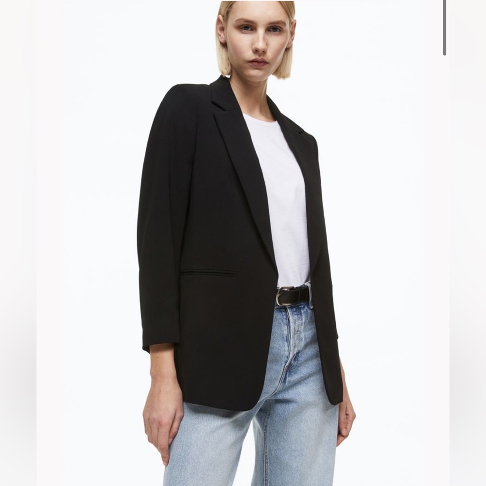 Size 2 H&M 3/4 Sleeve Cropped Jacket